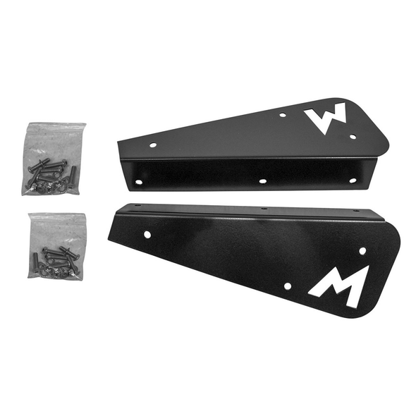 Terrafirma Mudflap Brackets - Rear - Pair - Stainless Steel - Black for Defender 90 - TF3011B from JGS4x4