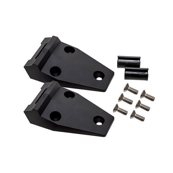 Terrafirma Bonnet Hinges - Aluminium - Black for Defender - GA1152B from JGS4x4