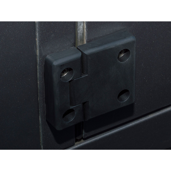 Terrafirma Door Hinge Kit - Front Doors - Aluminium - Black for Defender All