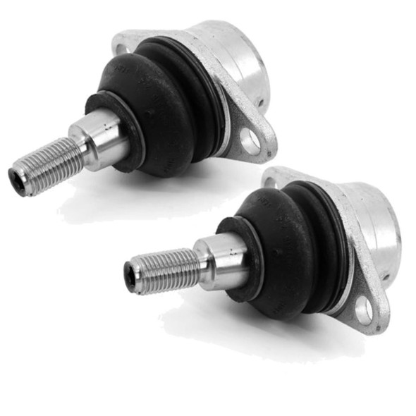 Direct Replacement Front Upper Ball Joint for Suspension Control Arm, two automotive ball joints with metal mounting base and threaded shaft for Range Rover L322.