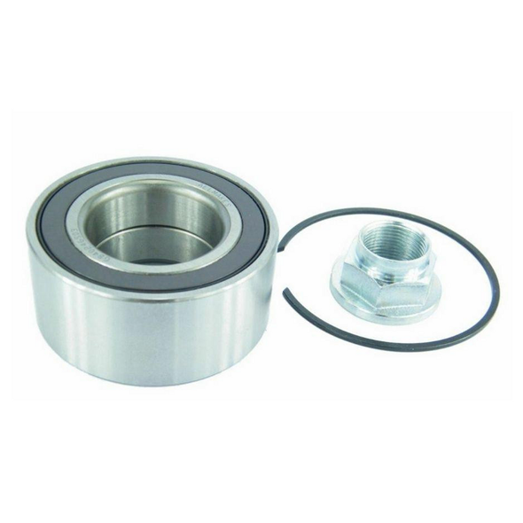 Product: Direct Replacement Wheel Bearing Kit for Freelander 1 2001-2006, front or rear, with bearing, bolt, and rubber seal, suitable for vehicle maintenance and repair.