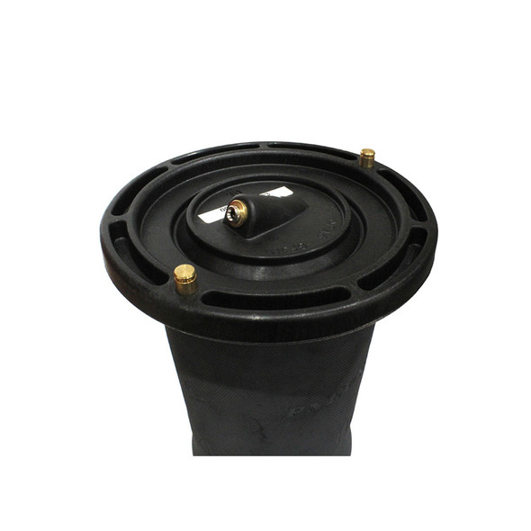 Dunlop Rear Air Springs Suspension Airbags x 2 for Discovery 2, black rubber airbags with metal fittings for vehicle suspension system.