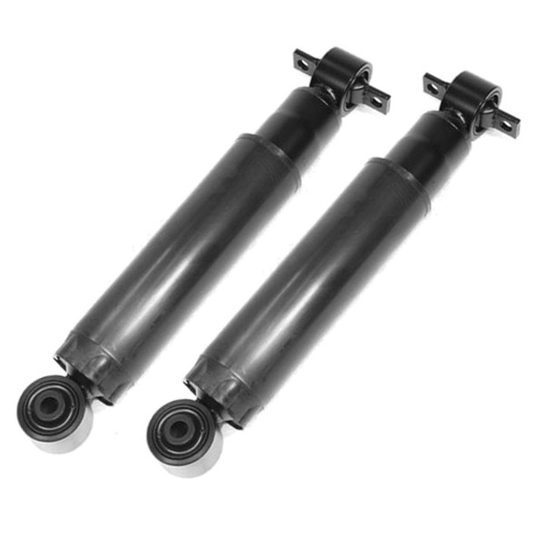 Product: Direct Replacement Front Shock Absorbers +ACE & Air for Discovery 2, image showing two black shock absorbers with mounting brackets and air suspension components.