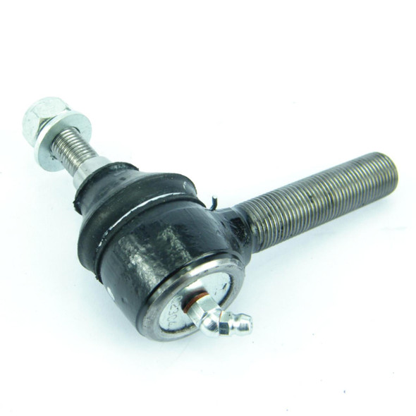 Direct Replacement Track Rod End with Left Hand Thread for Defender & Discovery 1, automotive suspension component with threaded rod and connecting ball joint.