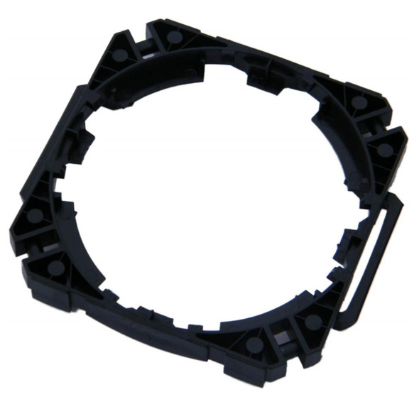 Direct Replacement Wing Mirror Glass Retainer Clip for Range Rover P38, black plastic car part designed to hold mirror glass securely in place.
