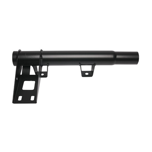 Direct Replacement Tubular Outrigger Right Hand for Defender 90, black metal vehicle accessory for off-road or automotive use.