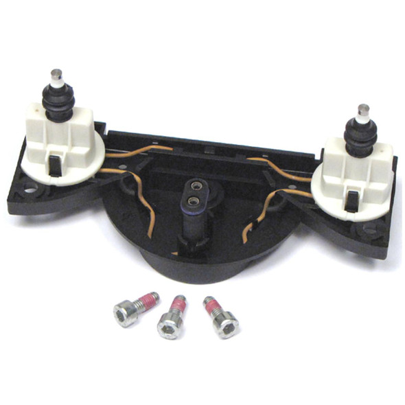 WABCO ABS Shuttle Valve Modulator Repair Kit for Discovery 2, black and white component with electrical wiring and three metal screws.