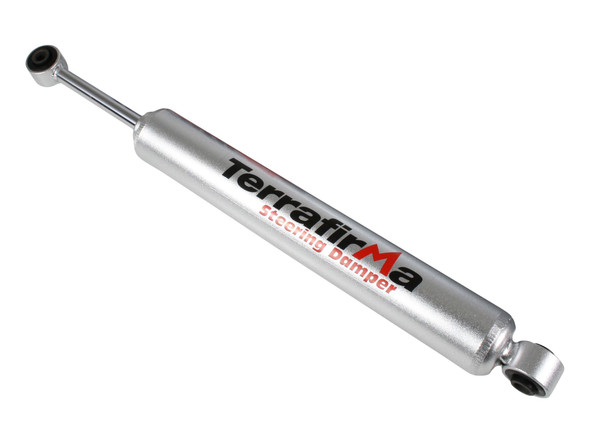 Terrafirma Heavy Duty Steering Damper for Range Rover P38, automotive shock absorber for steering stability and suspension support.