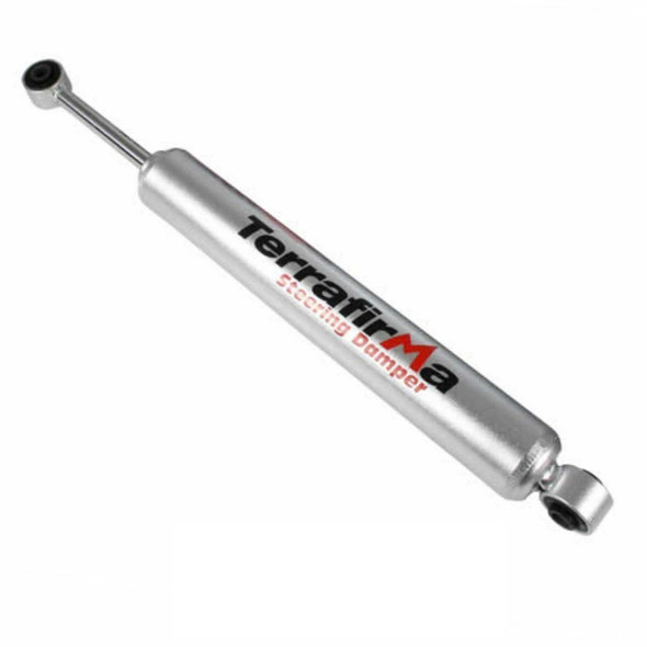 Terrafirma Heavy Duty Steering Damper for Range Rover P38, automotive shock absorber for steering stability and suspension support.