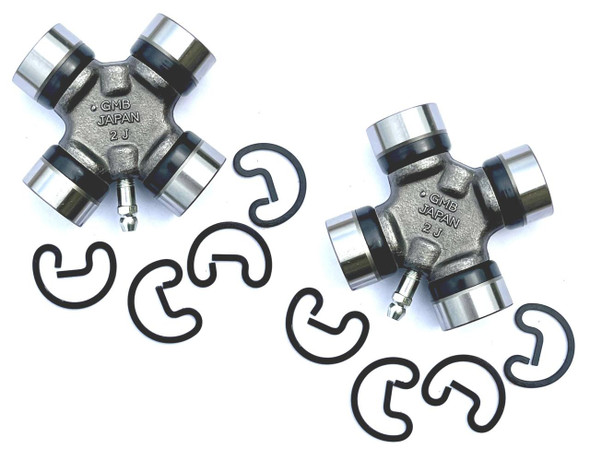OEM Parts Propshaft Universal Joint for Range Rover Classic, P38, including two universal joints and clips.