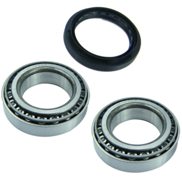 Direct Replacement Wheel Bearing Kit & Seal for Defender Discovery 1 Range Rover, automotive wheel bearing and seal set with metal bearings and rubber seal.