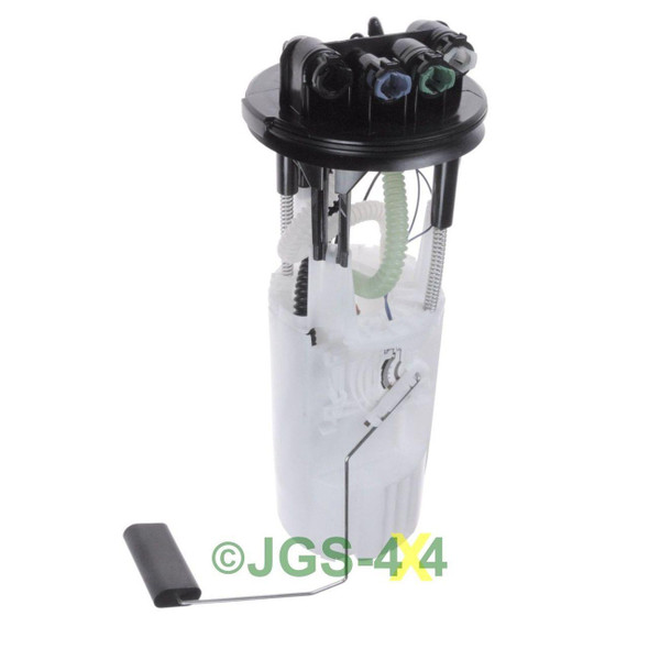 Direct Replacement Fuel Pump & In-Tank Sender Unit, automotive fuel pump with black top and attached white assembly for Defender 90 TD5.