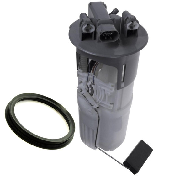 Direct Replacement Fuel Pump In Tank Sender Unit & New Seal for Freelander 1 Td4, automotive fuel pump and sender unit with sealing ring and electrical connections.