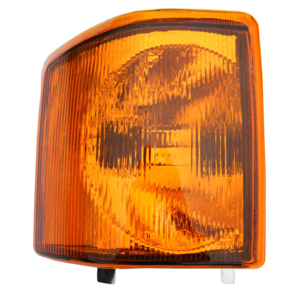 Direct Replacement Front Right Indicator Right Hand Lamp Amber for Discovery 1, close-up of the amber car indicator light with textured lens.