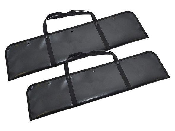 Britpart Ground Anchor Storage Bag Set, durable black storage bags for ground anchors with handles for easy carrying and organization.