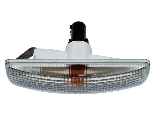 Britpart Smoked Side Indicator Repeater Lamp for Discovery 3, car side indicator light with smoked lens and orange bulb inside.