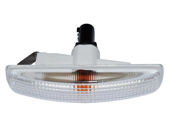 Britpart Clear Side Indicator Repeater Lamp for Freelander 2, vehicle side indicator light with clear lens and amber bulb.