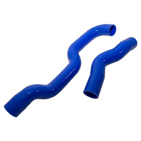 Britpart Silicone Turbo Intercooler Hose Kit for Defender 2.2 TDCi Puma, durable blue silicone hoses for turbo intercooler connections.