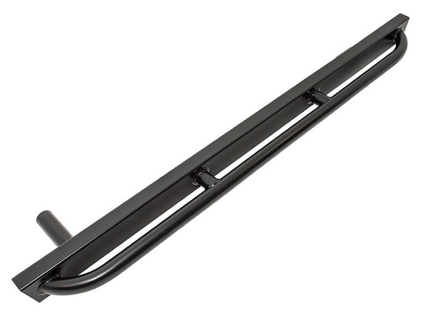 Britpart Rock & Tree Slider Pair for Defender 90, black metal rock and tree sliders for off-road protection on Land Rover Defender 90.