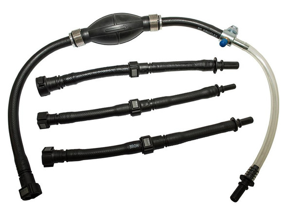 Laser Diesel Fuel System Bleeder Kit, automotive fuel line injection tool for removing air from diesel fuel systems.