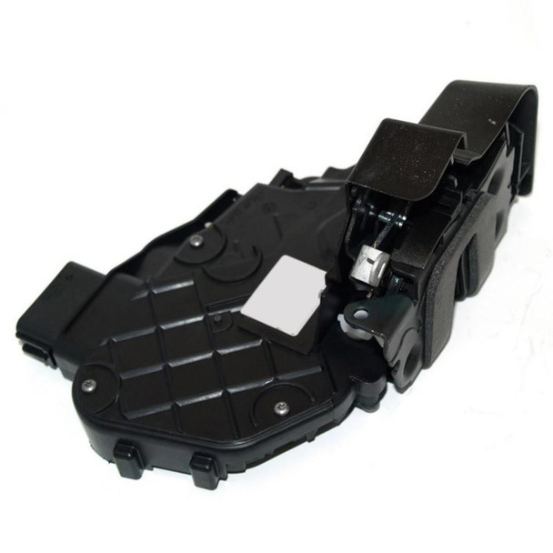 Direct Replacement Range Rover Evoque Rear Left Hand Door Latch Lock, black car door latch lock mechanism with metal components for easy installation.