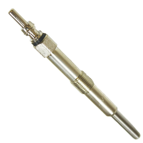 Direct Replacement Glow Plug for Defender Td5 & Discovery 2 Td5, close-up view of automotive glow plug with metallic finish.