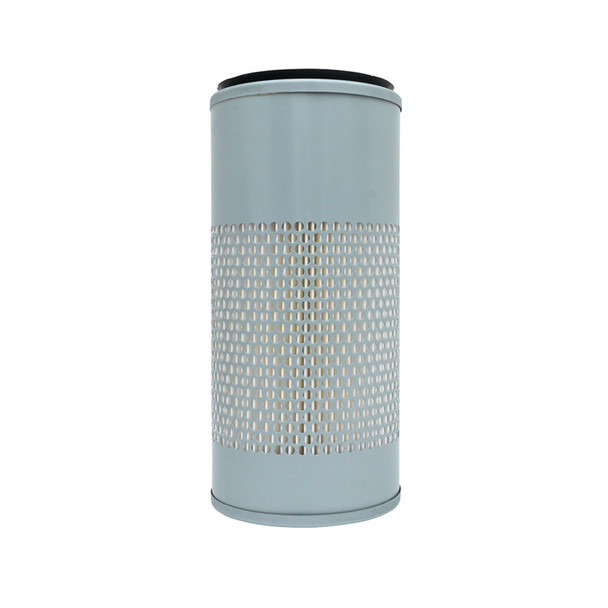 Product: Direct Replacement Engine Air Filter Cleaner for Defender 300TDi, image shows a cylindrical air filter with a white mesh exterior and black rubber sealing edges.