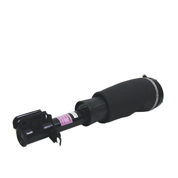 Dunlop Front Left Hand Air Suspension Strut for Range Rover L322 Up To 2006, black automotive suspension component with cylindrical shape and mounting brackets. Dunlop Front Left Hand Air Suspension Strut for Range Rover L322 Up To 2006, black automotive suspension component with cylindrical shape and mounting brackets.