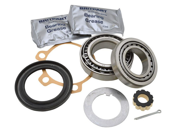 Britpart Wheel Bearing Kit for Series 2, 2A, 3, car maintenance parts, includes bearings, grease, seal, lock washer and gland nut. Britpart Wheel Bearing Kit for Series 2, 2A, 3, car maintenance parts, includes bearings, grease, seal, lock washer and gland nut.