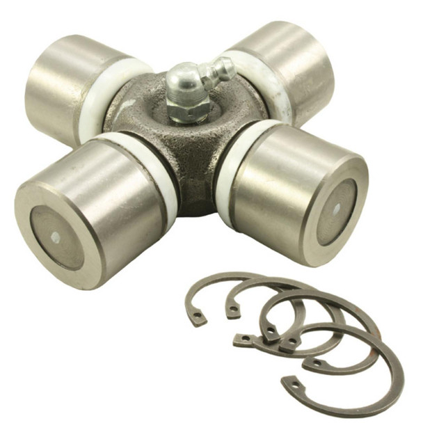 Direct Replacement Universal Joint Propshaft UJ for Defender Puma, automotive drivetrain part with metal joints and circlips for vehicle repair.