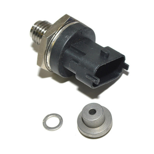 Direct Replacement Diesel Fuel Pressure Regulator - LR009732, fuel pressure regulator for Freelander TD4 & Range Rover 3.0 Litre, with metal and plastic components and electrical connector.