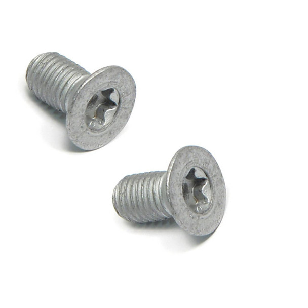 OEM Parts Brake Disc Retaining Screw x2 for Evoque, metallic screws with star-shaped heads for securing brake discs.