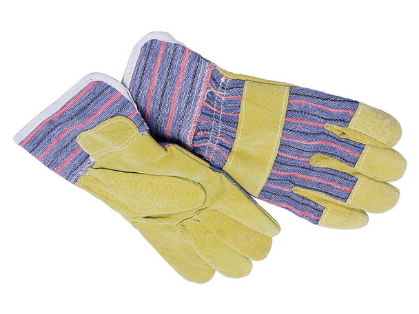 Britpart Winching Safety Gloves Hand Protection, yellow and striped fabric work gloves for safety and grip in manual or industrial tasks. Britpart Winching Safety Gloves Hand Protection, yellow and striped fabric work gloves for safety and grip in manual or industrial tasks.