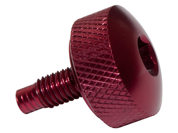 JGS4x4 | Land Rover Defender Td5 Top Coolant Hose Bleed Screw Red Aluminium - PYP10008RED