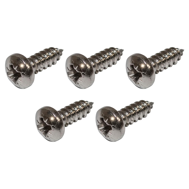 Britpart Side Intake Vent Stainless Steel Screw Fixing Kit for Defender, six stainless steel screws for securing side intake vents on Defender vehicles.