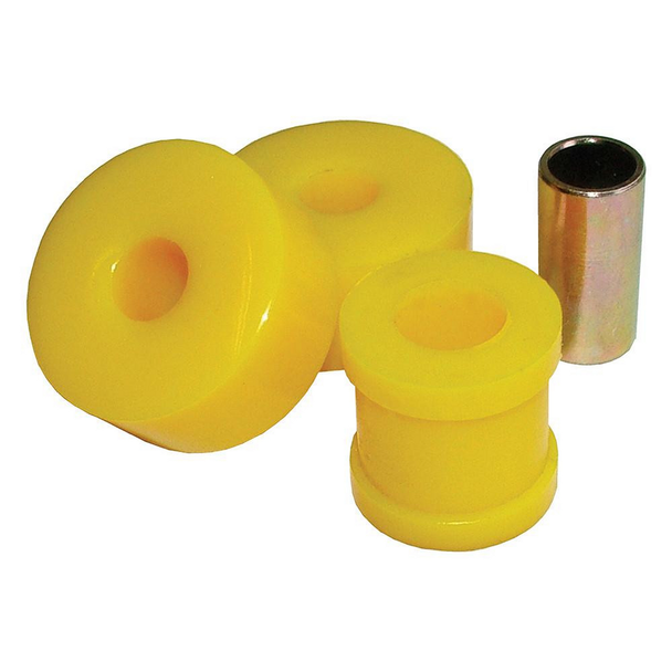 Britpart Polyurethane Steering Damper Bush Kit Yellow | DA2425 for Defender, yellow polyurethane steering damper bush kit with metal insert for Land Rover Defender.