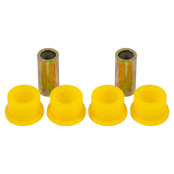 Britpart Yellow Polyurethane Panhard Rod Bushes for Defender - ANR3410PY-YELLOW, yellow polyurethane bushings and metal sleeves for vehicle suspension. Britpart Yellow Polyurethane Panhard Rod Bushes for Defender - ANR3410PY-YELLOW, yellow polyurethane bushings and metal sleeves for vehicle suspension.