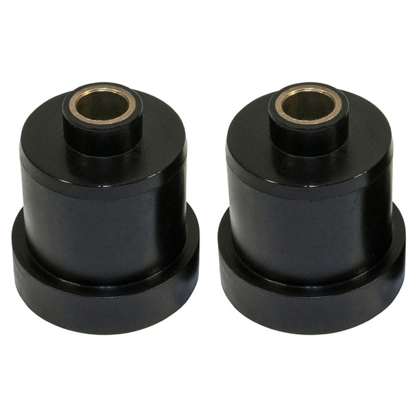 Britpart Black Polyurethane Lower Front Suspension Arm Bush Kit for Freelander 1, pair of black polyurethane suspension arm bushes with metal sleeves
