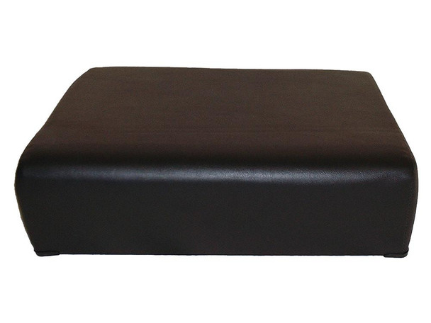 Product: Direct Replacement Standard Outer Seat Cushion Black Vinyl - 349967, image showing a black vinyl seat cushion designed for Series 2A and 3 vehicles.