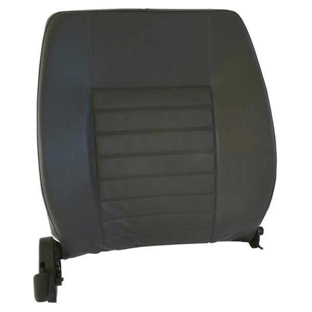 Britpart Front Right Hand Seat Back Grey Vinyl - MWC9844LCS for Defender, car seat back cushion in grey vinyl material with horizontal stitching, designed for defender vehicles. Britpart Front Right Hand Seat Back Grey Vinyl - MWC9844LCS for Defender, car seat back cushion in grey vinyl material with horizontal stitching, designed for defender vehicles.