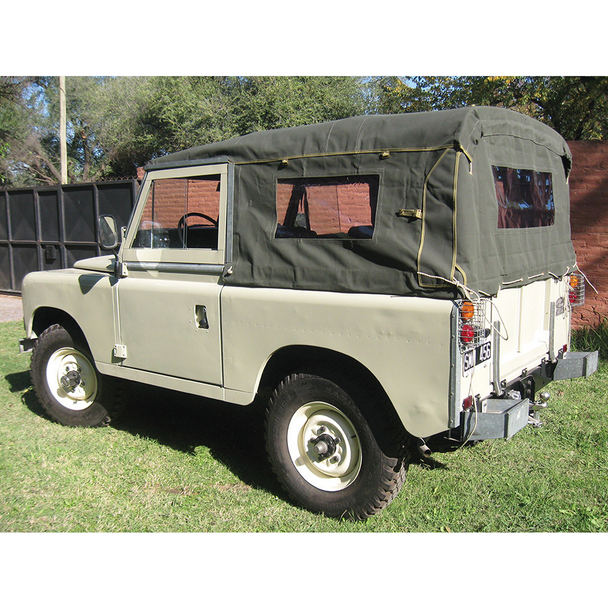 Series SWB Full Hood with Windows Khaki from JGS4x4