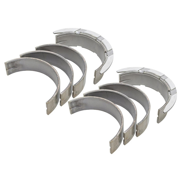 KING Standard Size Main Bearing Set for Discovery 4 and Range Rover Sport 3.0 V6 Diesel, image showing metallic engine bearings for vehicle engine main support.