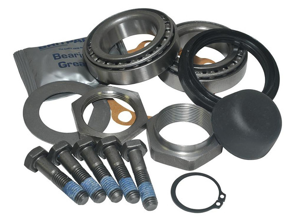 Britpart Front and Rear Wheel Bearing Kit - DA2381, automotive wheel bearing components for Defender 90/110 with bearings, seals, bolts, and related parts. Britpart Front and Rear Wheel Bearing Kit - DA2381, automotive wheel bearing components for Defender 90/110 with bearings, seals, bolts, and related parts.