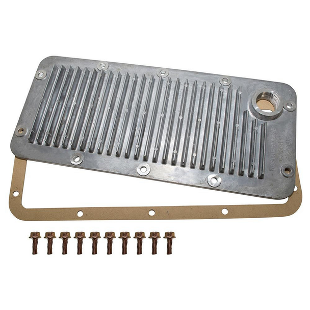 Roamer Transfer Box Sump Cover for Series - DA9016, metal sump cover with mounting bolts and gasket.