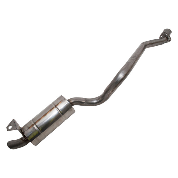 Defender Rear Tailpipe & Silencer Double SS - NRC8889SS from JGS4x4