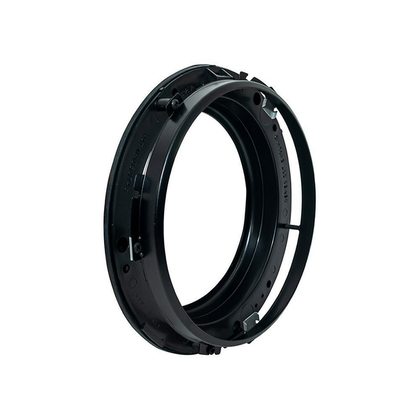 WIPAC Headlamp Fixing Kit Less Bowl for Series, black circular mounting ring for headlamps, component for headlamp installation.