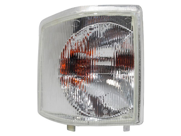 Direct Replacement Clear Indicator Lamp Right Hand for Discovery 1 300TDi, vehicle indicator light with clear lens and orange bulb inside. Direct Replacement Clear Indicator Lamp Right Hand for Discovery 1 300TDi, vehicle indicator light with clear lens and orange bulb inside.