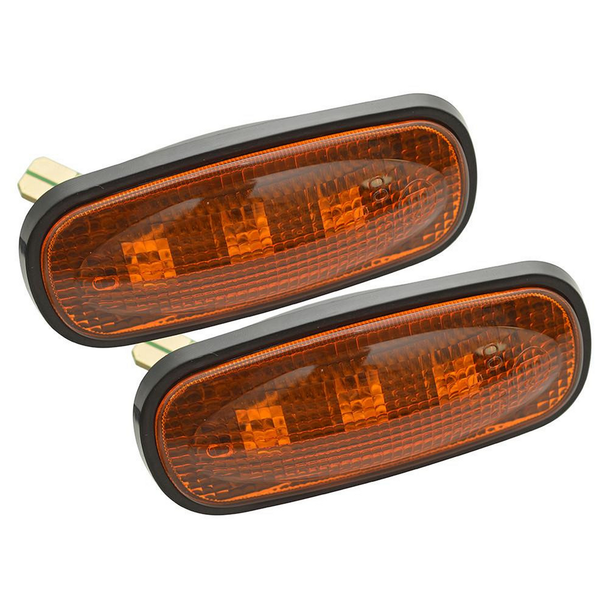 Britpart LED Front Side Repeater for Defender - DA8532, orange indicator lights for vehicle side signaling.