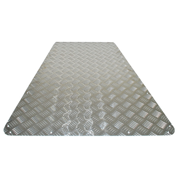 Defender Chequer Plate Bonnet Protector Natural Aluminium from JGS4x4