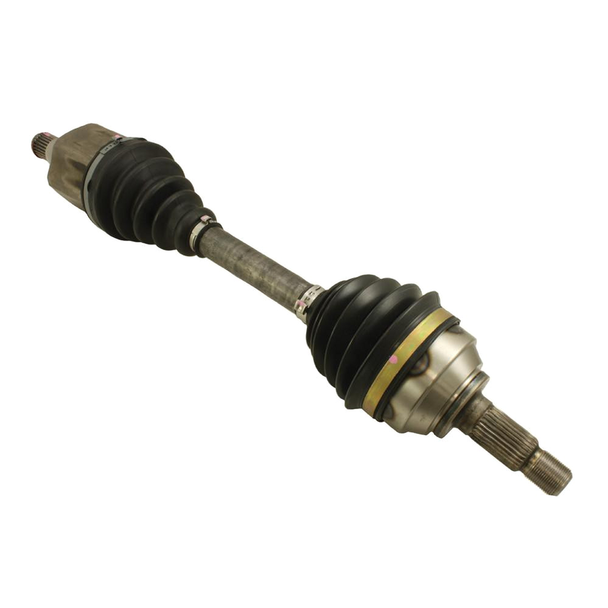 Direct Replacement Front Right Driveshaft with CV Joints for Freelander 1 Td4, automotive part showing metal shaft with rubber boots and CV joints at both ends.